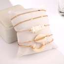 2021 new jewelry fashion creative alloy horn shell fivepiece bracelet braceletpicture13