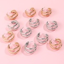 6 pairs of gold and silver alloy hoop earrings setpicture7