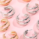 6 pairs of gold and silver alloy hoop earrings setpicture8