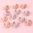 6 pairs of gold and silver alloy hoop earrings setpicture10