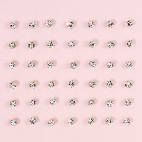 21 pares de pendientes geométricos de diamantes de imitación al por mayor's discount tags