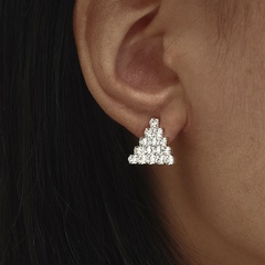 geometric triangle earrings Korean temperament earrings