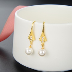fashion tassel jewelry s925 silver pearl earrings wholesale