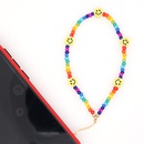 fashion bohemian yellow smiley face mobile phone rope beads small mobile phone chainpicture10