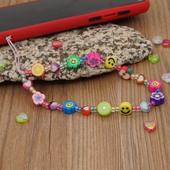 soft clay fruit mobile phone lanyard short personality fashion mobile phone anti-lost chain wholesale