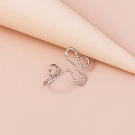 European and American temperament stainless steel nose clip wholesale NHDB502567's discount tags
