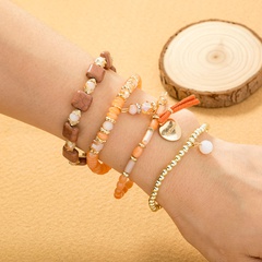 2021 nouveau bracelet bohème pendentif coeur plusieurs bracelets de perles bijoux ethniques