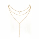 Temperament Retro Anhnger Halskette einfache Perlenkette Schlsselbeinkettepicture11