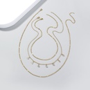 Modische Halskette mit mikroeingelegten Zirkonen mit Quasten mehrschichtige Halskettepicture8