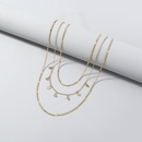 Modische Halskette mit mikroeingelegten Zirkonen mit Quasten mehrschichtige Halskettepicture10