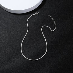 Collier étoilé simple de mode collier de cuivre de chaîne de clavicule de chenille femelle