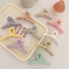 sweet floral fabric hair clip catch bath plate hair shark clip new cute hair accessories