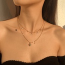 Modische Doppelschicht Halskette Glasdiamant MikroIntarsien Herzform Halskettepicture9