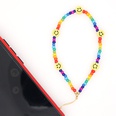fashion bohemian yellow smiley face mobile phone rope beads small mobile phone chainpicture11