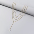 temperament retro pendant necklace simple pearl necklace clavicle chainpicture12