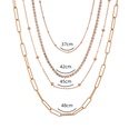 Punk style multilayer metal chain necklace personality diamondstudded necklacepicture12