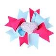 childrens bows hairpin wholesale multilayer bow heart hair clip color matching 23 colors NHWO503247picture24