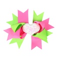 childrens bows hairpin wholesale multilayer bow heart hair clip color matching 23 colors NHWO503247picture28