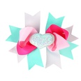 childrens bows hairpin wholesale multilayer bow heart hair clip color matching 23 colors NHWO503247picture30