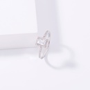 Crossborder jewelry square microinlaid zircon ring fashion simple personality index finger ringpicture11