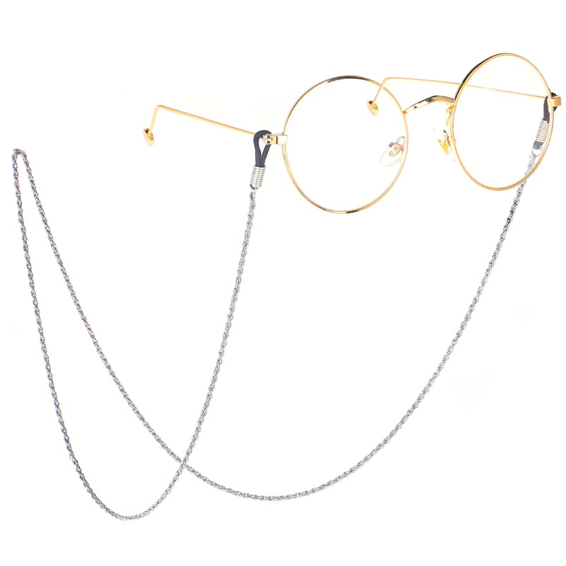 Steel Color Stainless Steel Chain Sun Eyeglasses Chain Sub NonFading Color Retention NonSlip Lanyard Eyeglasses Chain