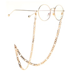 Chaîne en acier inoxydable doré lunettes antidérapantes chaîne de lunettes en corde