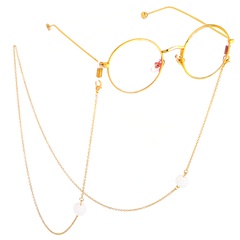 Non-slip accessories metal glasses rope gold silver pearl ball pendant glasses chain