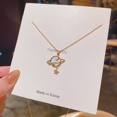 Design Sense Xingyue Universe Titanium Steel Necklace For Women 2020 New Ins Indifference Trend Internet Celebrity Minimalist Clavicle Chain