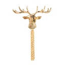 Fashion Simple New Hot Sale Christmas Elk Alloy Deer Head Tassel Brooch Trend Street Snap Versatile Pin Accessoriespicture13