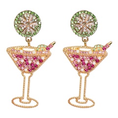 55770 New Hawaiian Boho Geometric Personalized Fruit Wine Glass Women's Earrings Eardrop Jewelry