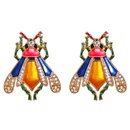 new cute cartoon insect color earrings diamond earringspicture10