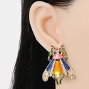 new cute cartoon insect color earrings diamond earringspicture11