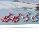 fashion exaggerated earrings retro alloy flower shape earrings geometric diamond long earringspicture17