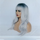 2021 coiffures en fibre chimique dgrad bleu cheveux longs boucls perruques grosse vague perruque de coiffurespicture14