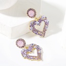 exaggerated alloy diamond heartshaped earrings ear jewelrypicture15