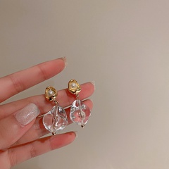 Korean Baroque style ice cube earrings Korean fashion earrings