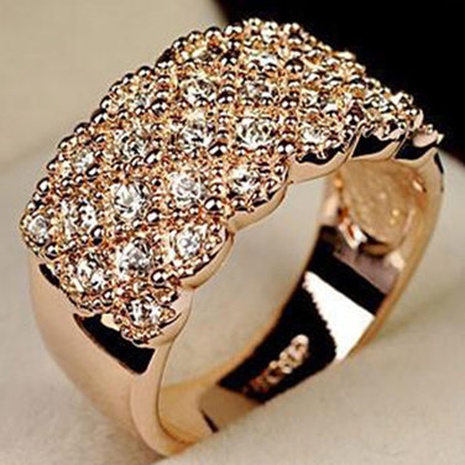 full of diamond real gold plated hypoallergenic ring's discount tags