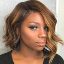 Perruque de coiffure de cheveux boucls courts partiels bruns  la mode pour femmes europennes et amricaines 2021 NHDSX468853picture8