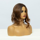 Perruque de coiffure de cheveux boucls courts partiels bruns  la mode pour femmes europennes et amricaines 2021 NHDSX468853picture11