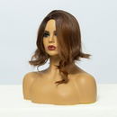 Perruque de coiffure de cheveux boucls courts partiels bruns  la mode pour femmes europennes et amricaines 2021 NHDSX468853picture12