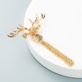 Fashion Simple New Hot Sale Christmas Elk Alloy Deer Head Tassel Brooch Trend Street Snap Versatile Pin Accessoriespicture14