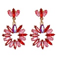 fashion exaggerated earrings retro alloy flower shape earrings geometric diamond long earringspicture21
