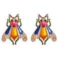 new cute cartoon insect color earrings diamond earringspicture15