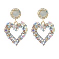 exaggerated alloy diamond heartshaped earrings ear jewelrypicture19