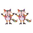 Cartoon animal little fox diamond European and American Christmas creative earrings fashion accessoriespicture21