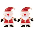 European and American Christmas Day Alloy Diamondstudded Santa Claus Creative Shiny Earringspicture22