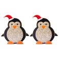 European and American Christmas Creative Foreign Trade Cartoon Christmas Alloy Diamond Penguin Earringspicture22
