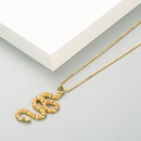 collier pendentif en forme de python cuivre micro incrust couleur zircon personnalit chane claviculepicture10