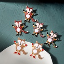 Cartoon animal little fox diamond European and American Christmas creative earrings fashion accessoriespicture18