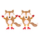Cartoon animal little fox diamond European and American Christmas creative earrings fashion accessoriespicture17